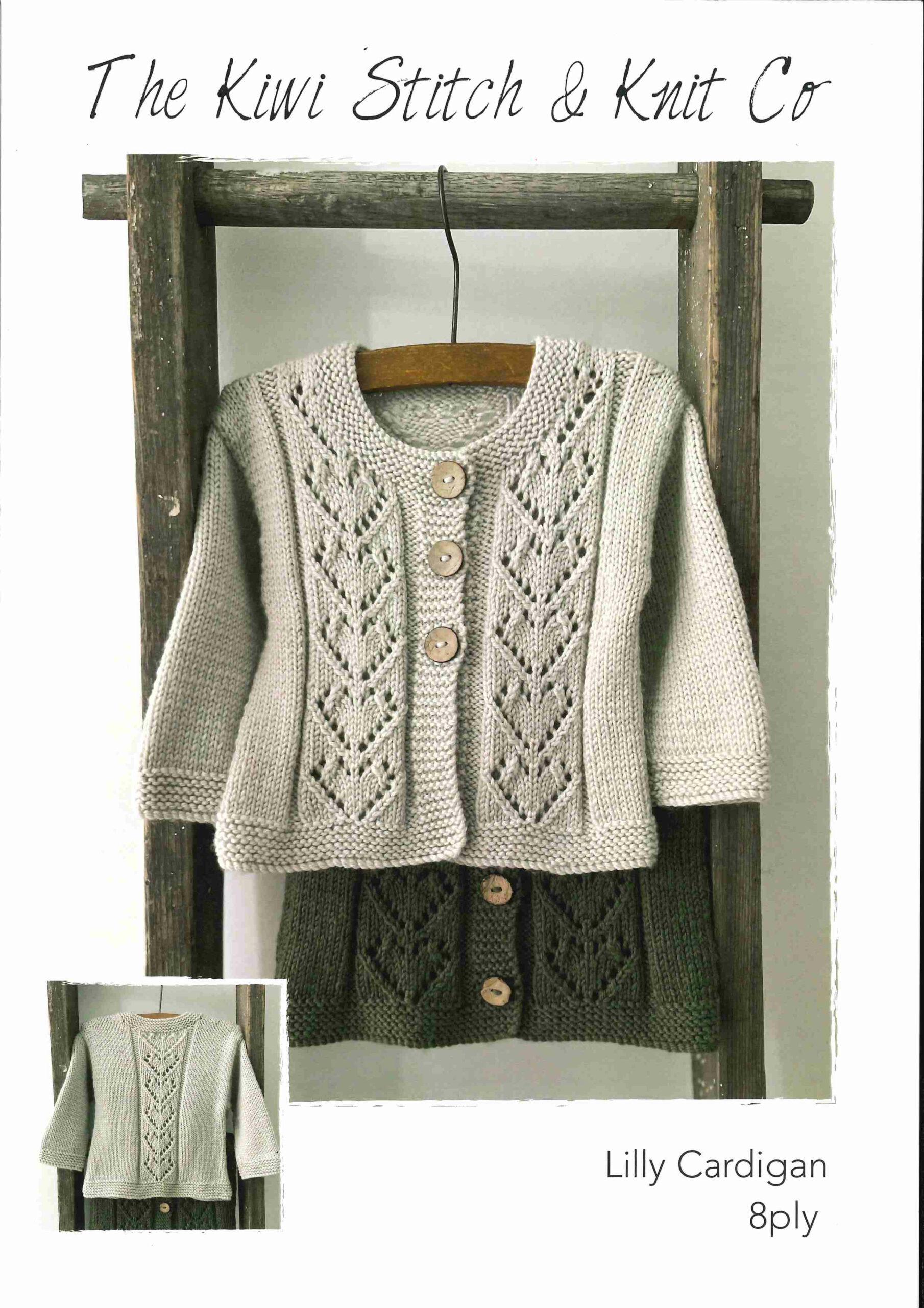 Ashford Store The Kiwi Stitch and Knit Co Lilly Cardigan 8ply