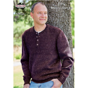 Heirloom - Merino Fleck Garter Yoke Jumper 439