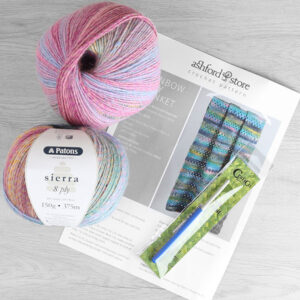 Rainbow Baby Blanket Crochet Kit