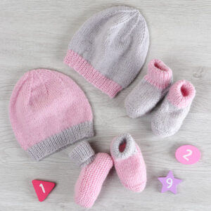 Baby Beanie and Booties