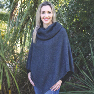 Lothlorian Possum Merino Cowl Neck Poncho - 3 Colours