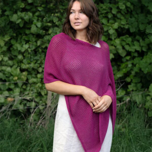 Lothlorian Cotton Merino Mesh Poncho – 6 Colours